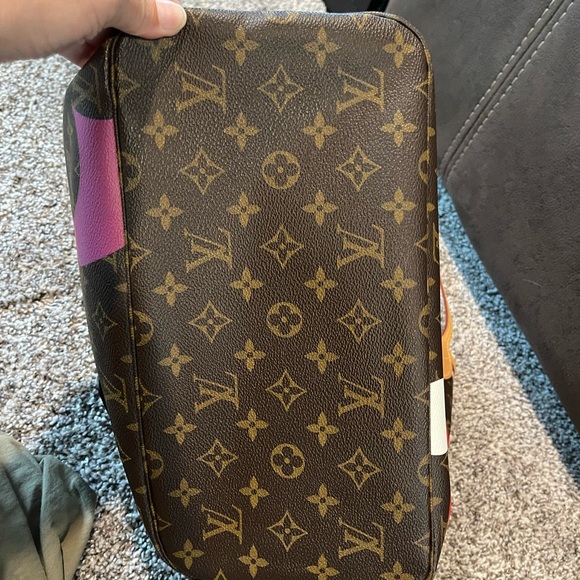 Louis Vuitton monogram game on neverfull mm - Picture 12 of 16